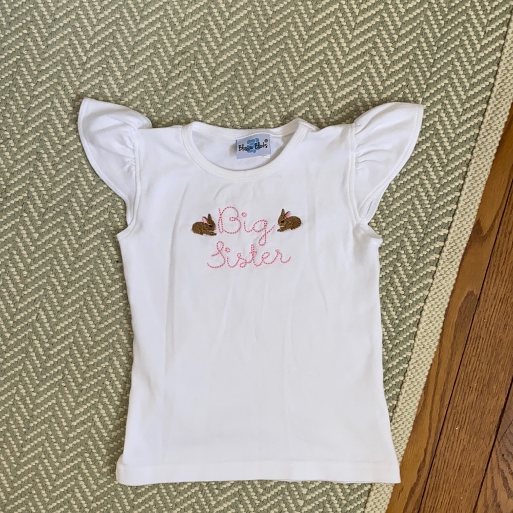 Embroidered Big Sister T-shirt - Size 3t